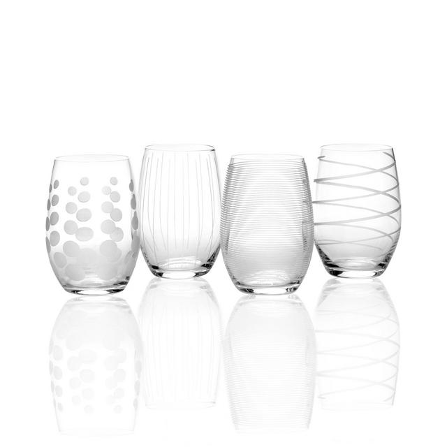Mikasa Glassware, Set of 4 Cheers Stemless Wine Glasses