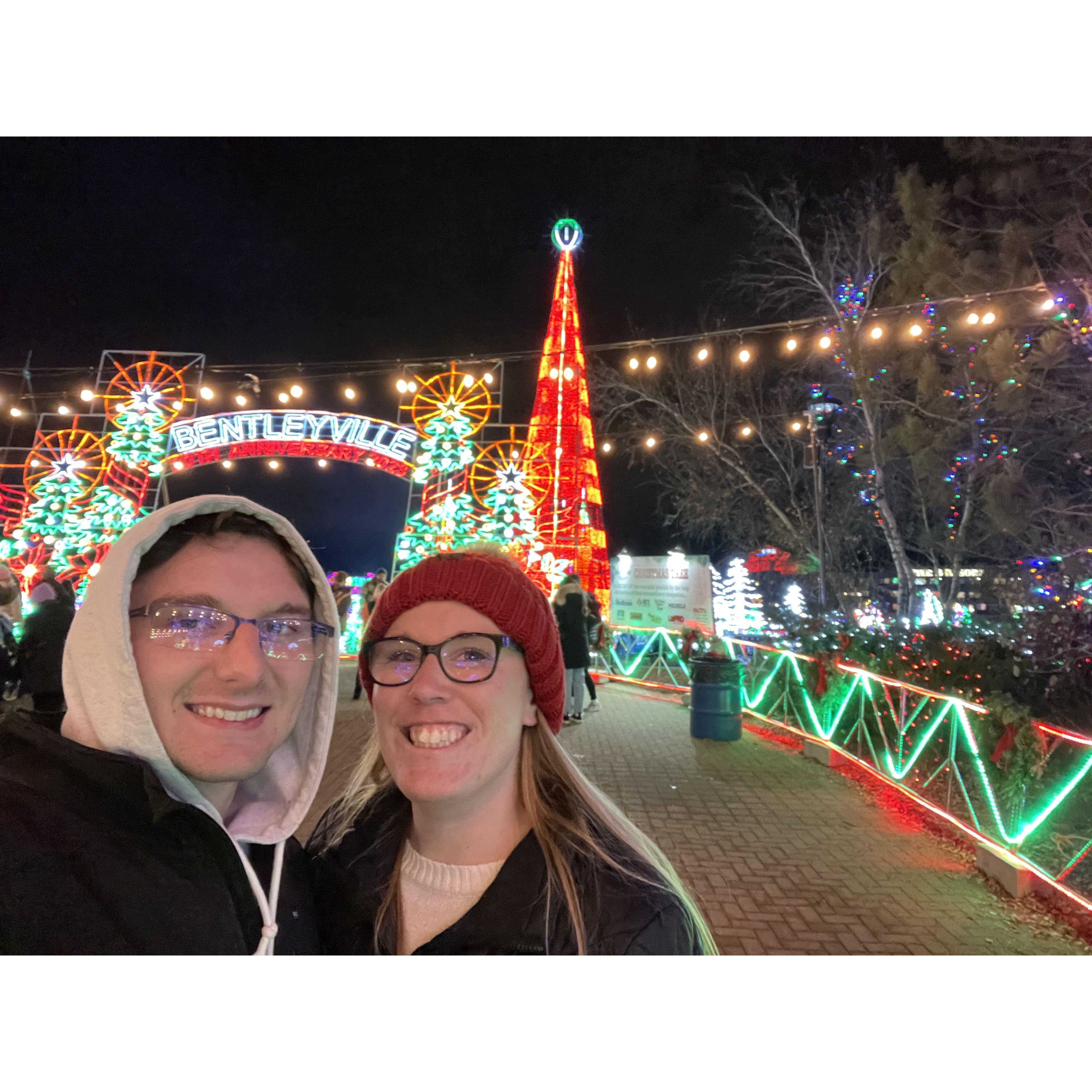 We go to Bentlyville every year! This is our favorite Christmas tradition we started!