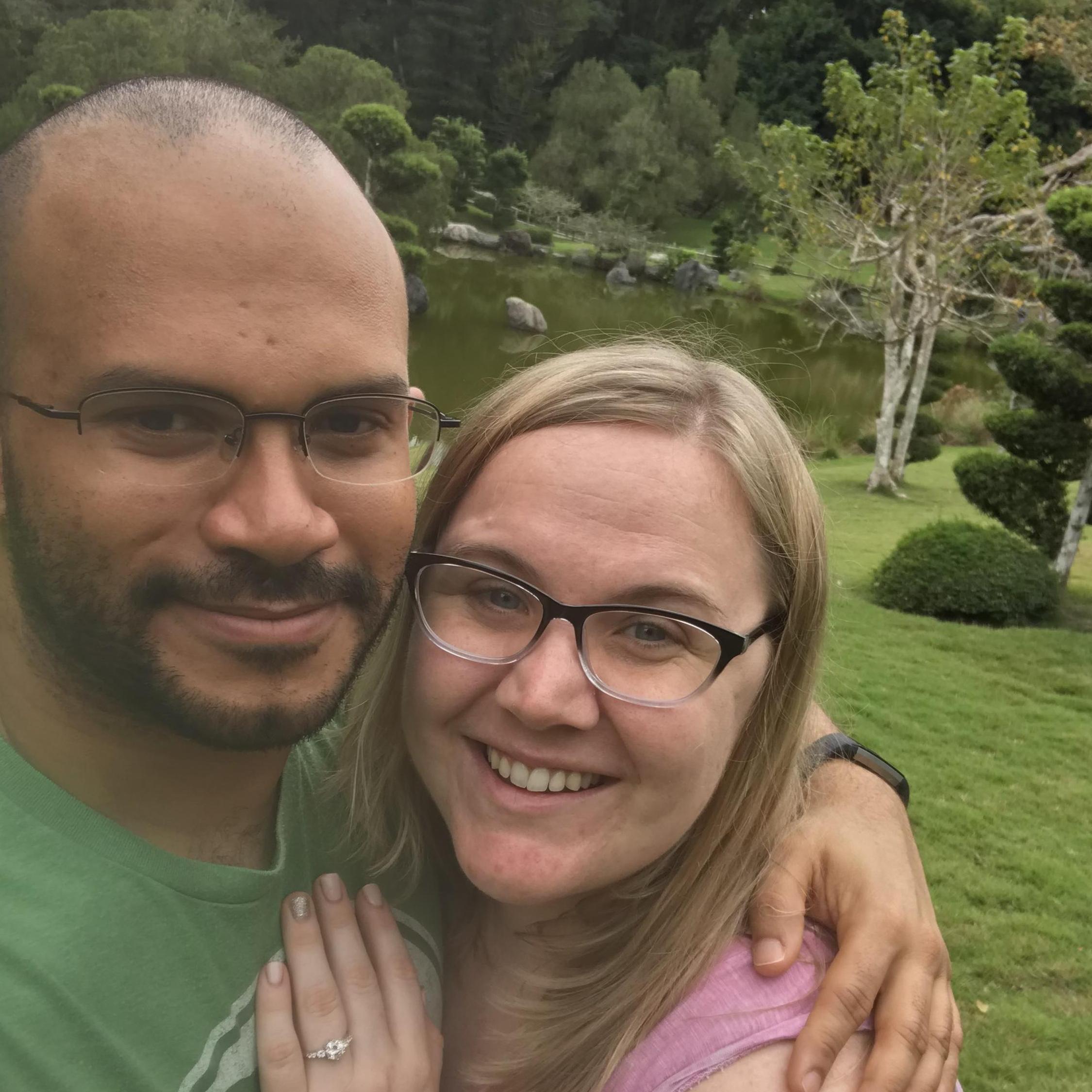 Randy’s second proposal, rising and all, at the Japanese gardens