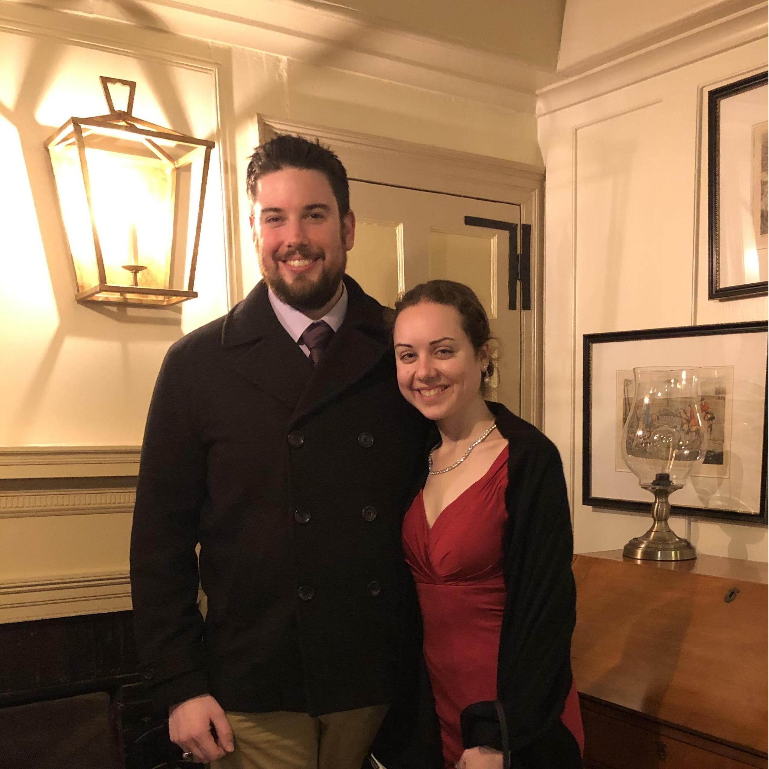Celebrating our first Valentine's Day together at the Three Chimneys!