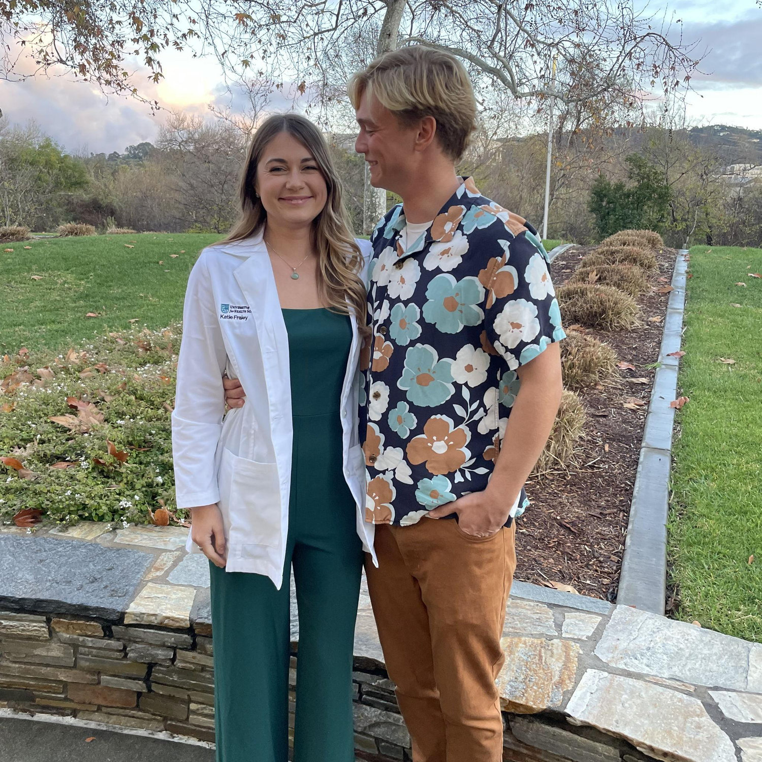 Katies white coat ceremony