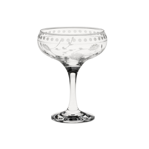 Vintage Etched Coupe Glasses (Set of 4) | Williams Sonoma