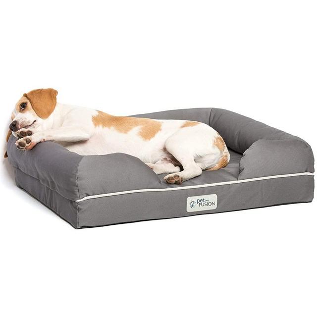 PetFusion Ultimate Dog Bed, Solid CertiPUR-US Orthopedic Memory Foam, Multiple Colors and Sizes, Medium Firmness Pillow, Waterproof Liner, Breathable Bed Cover, Cert. Skin Contact Safe, 3yr Warranty