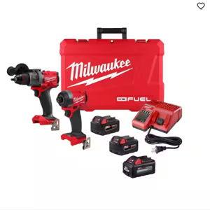 M18 FUEL 18V Lith-Ion Brushless Cordless Hammer Drill and Impact Driver Combo Kit (2-tool) with 3 Batteries