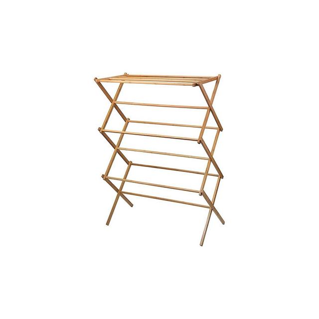Homeitusa Wooden Clothes Drying Rack - Natural