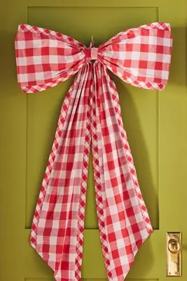 Gingham Bow Tree Topper
