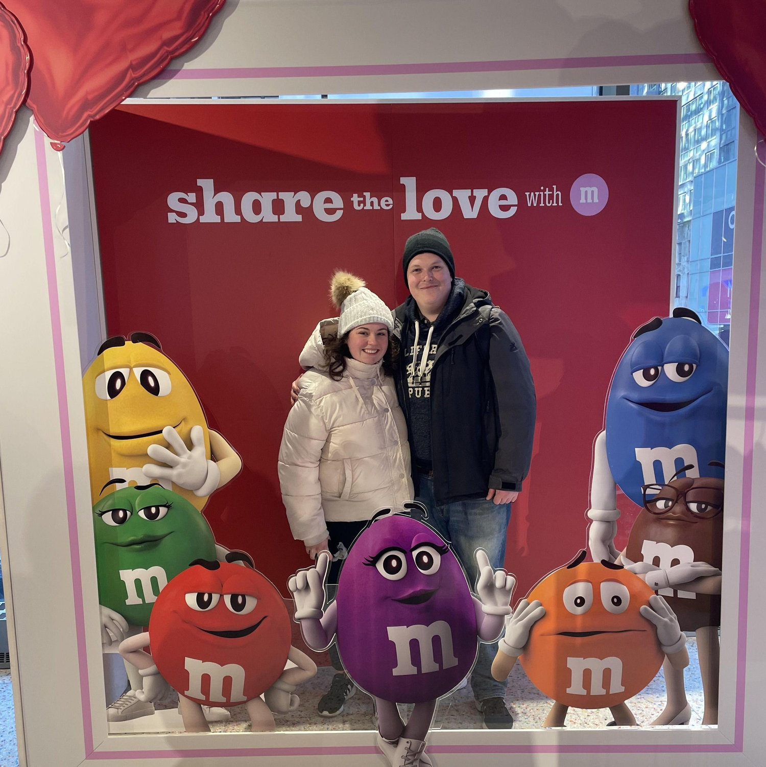 Sharing the love in the big apple.