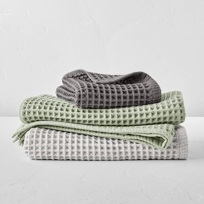 Green Waffle Hand Towel - Casaluna™