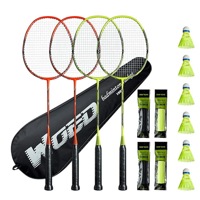 Professional Carbon Fiber Badminton Rackets Badminton Racquet for Backyards Gym