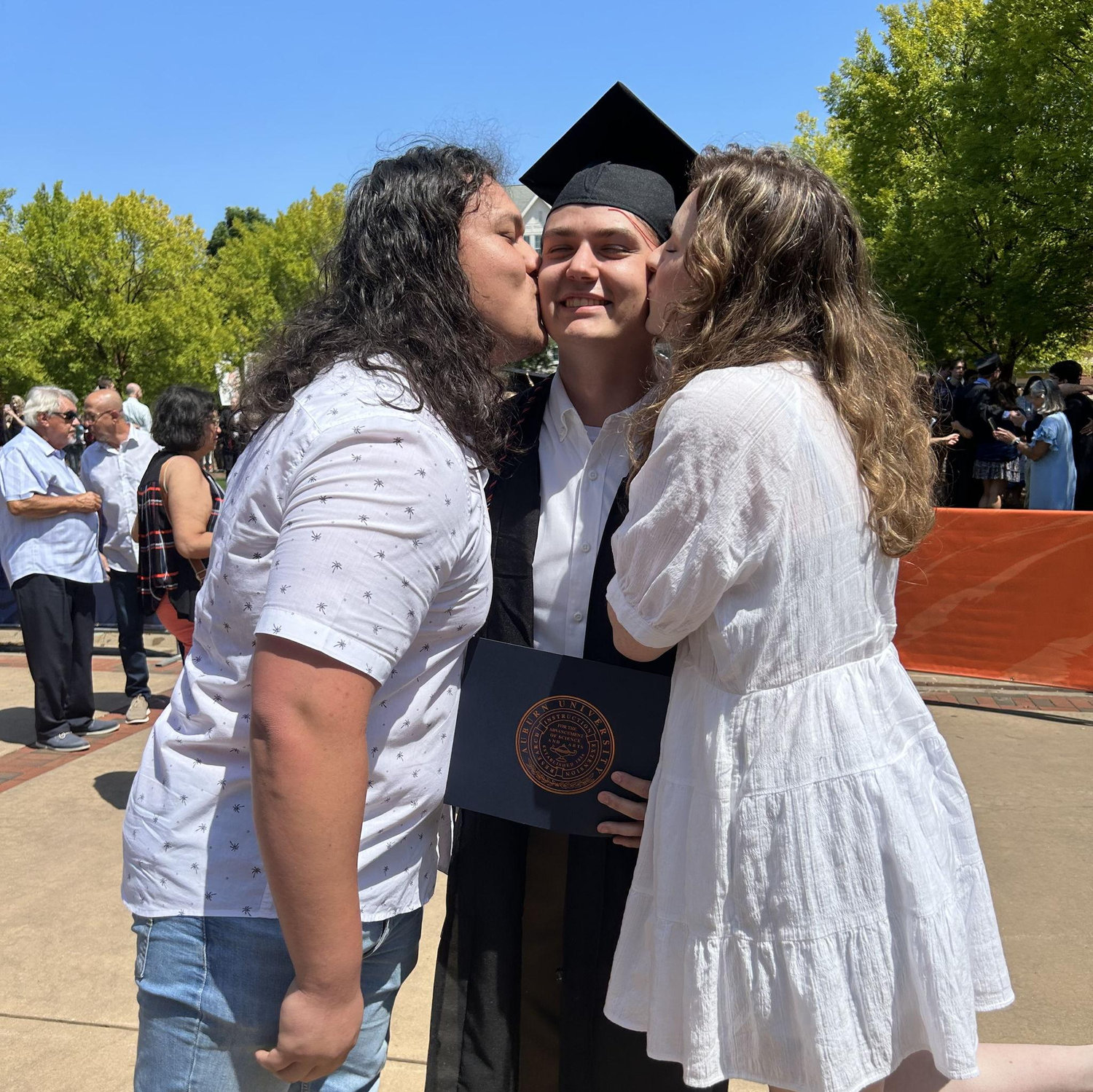 Graduation Day with Nikitas still boyfriend BJ and future wife