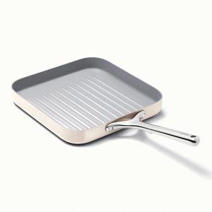 Ceramic Grill Pan | Grill Pan for Stove | Non Stick Grill Pan | Caraway Cream