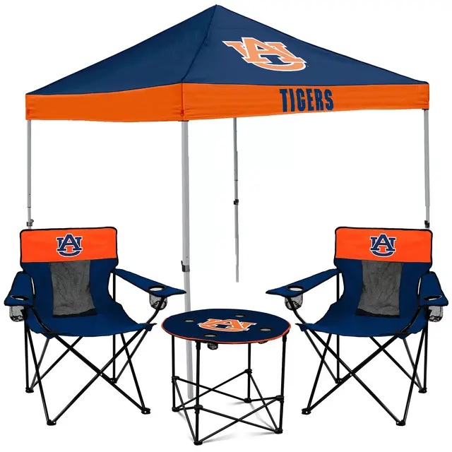 Auburn Tigers Tailgate Canopy Tent, Table, & Chairs Set