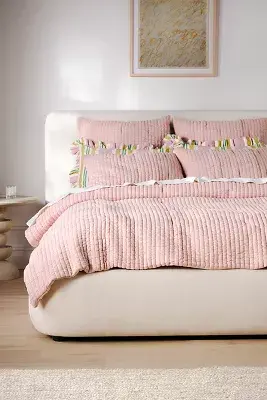 Cotton Jersey Channel Stitch Quilt