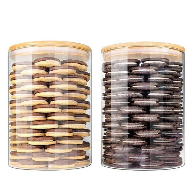 Glass Spice Jars with Black Bamboo Lids EcoEvo, Glass Spice Jars