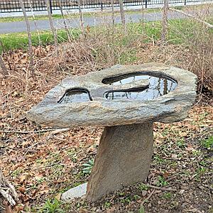 Garden altar & bird bath