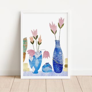 Springtime Floral Portrait Frame