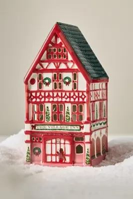 Ceramic Light-Up Holiday House
