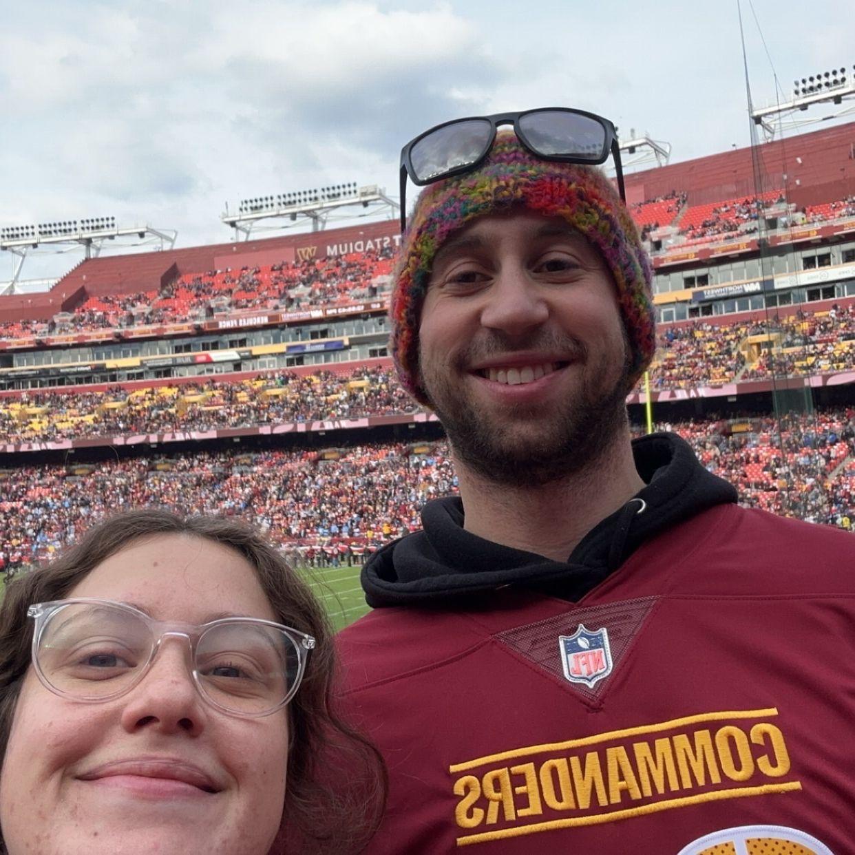 Jenny's first NFL game