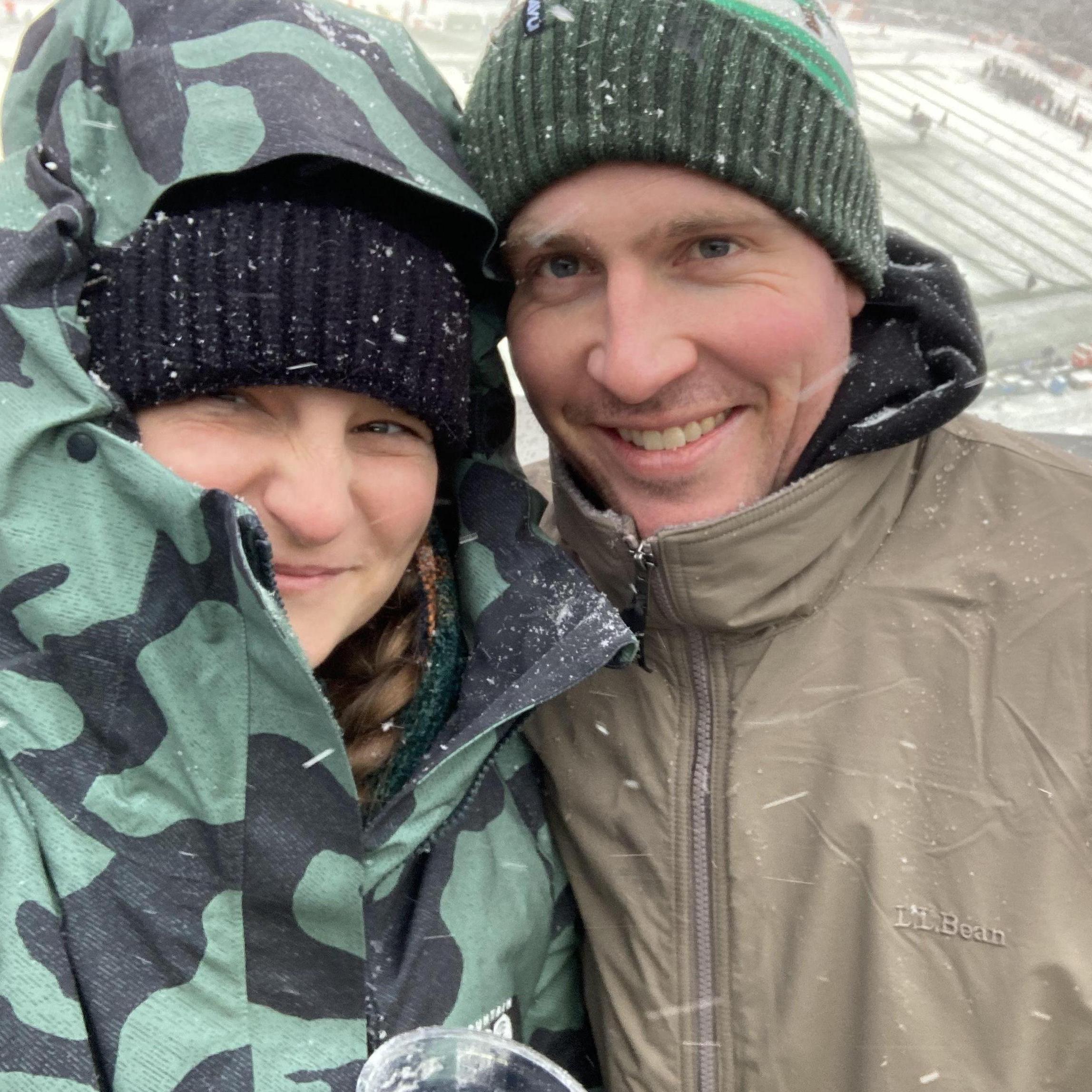 Snowy Patriots game!