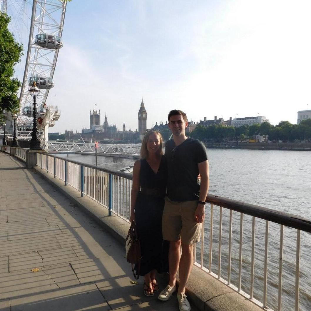On a trip to London in 2017.