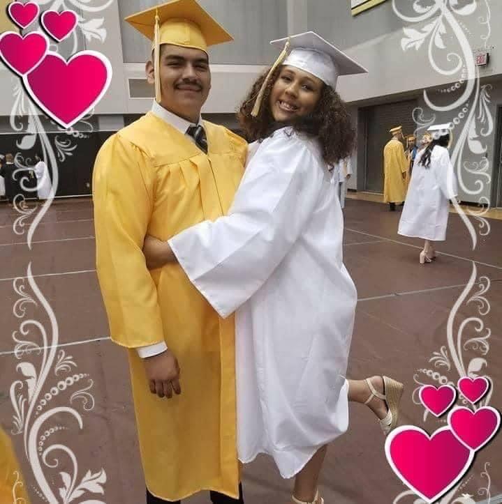 Went through high school together and walk the stage together!