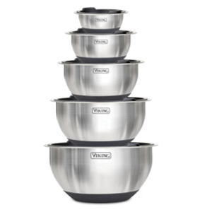 Viking Mixing Bowls Set, 10 Piece Stainless Steel