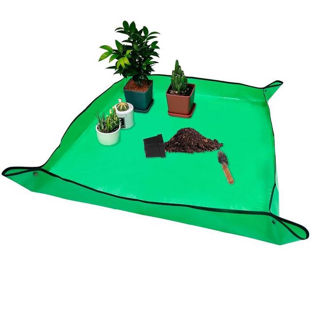39.4" x 39.4" Extra Large Repotting Mat for Transplanting & Potting Soil Mess Control, Waterproof Plant Potting Mat, Succulent Orchid Potting Tray for Plant Pots, Gardening Gifts Bonsai Tools
