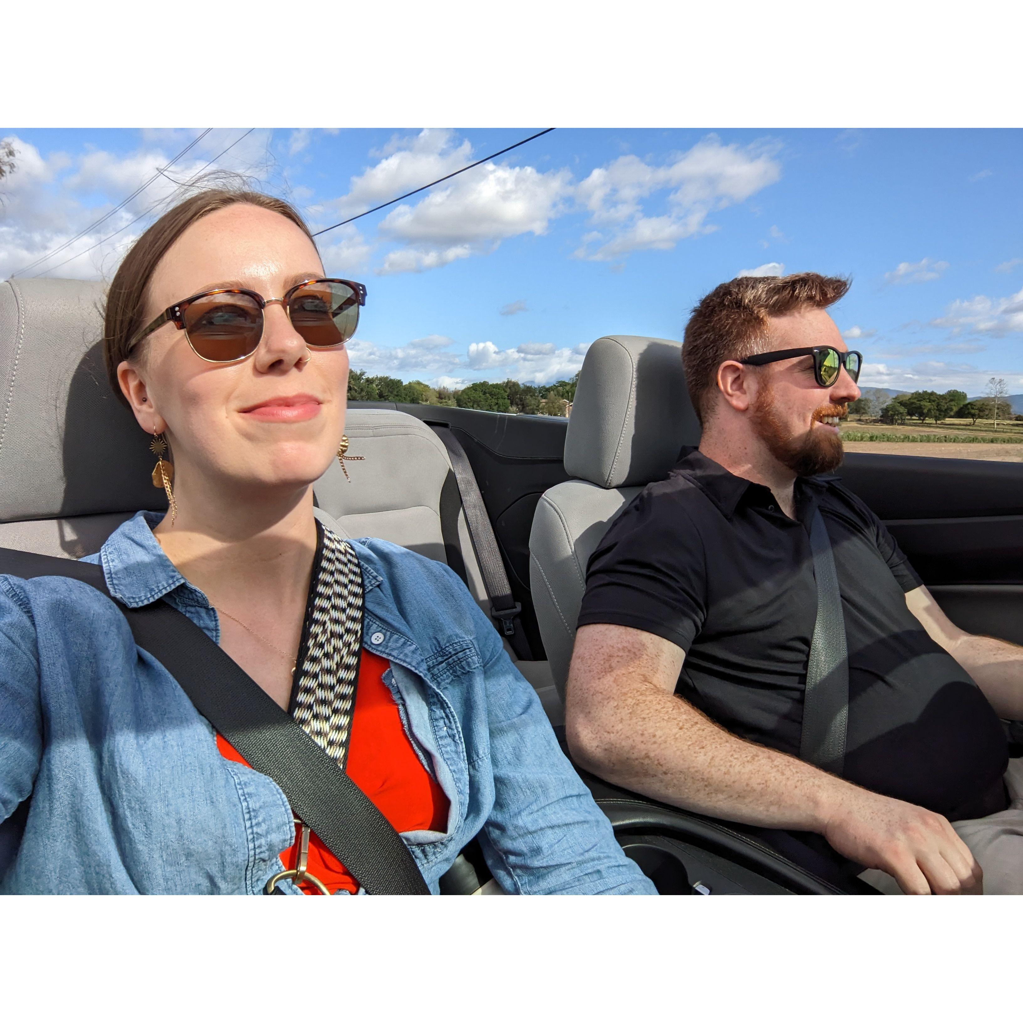 Convertible cruisin' in California, May 2023