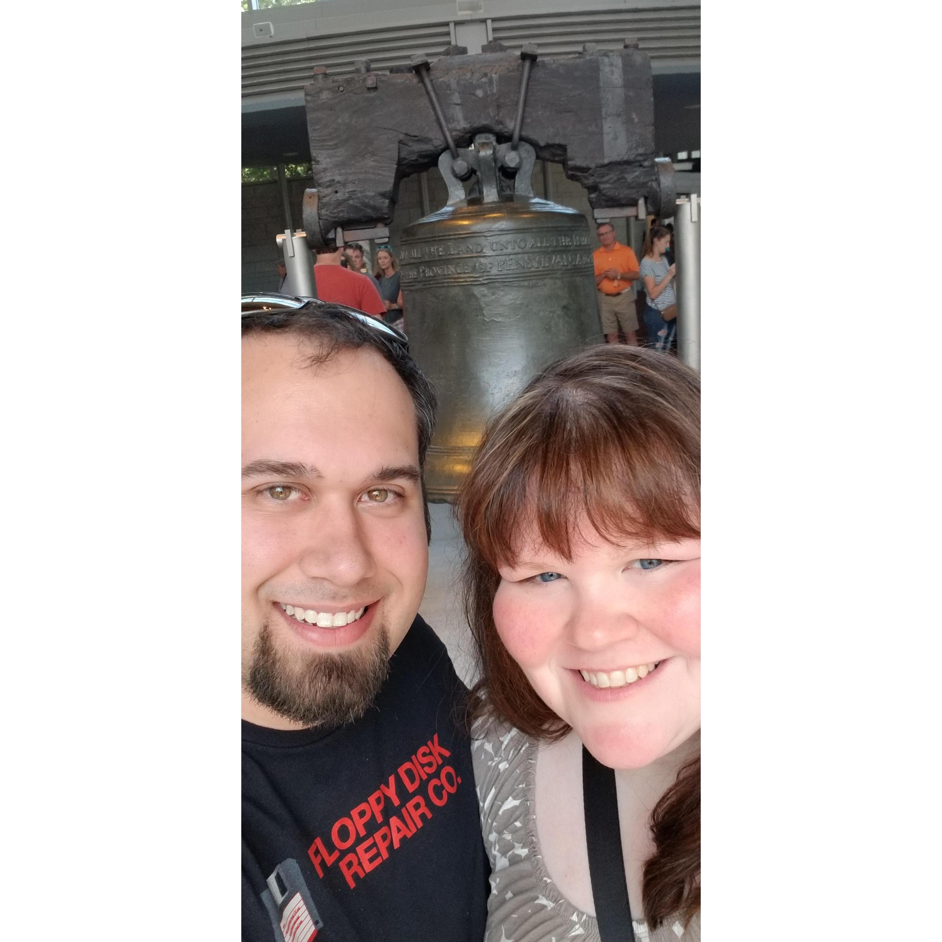 At the Liberty Bell in Philadelphia! August, 2018.