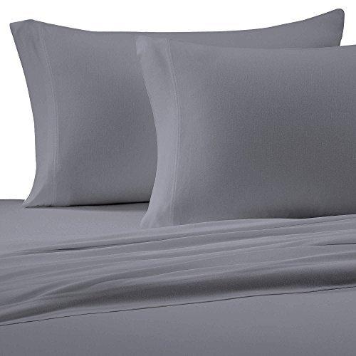Brielle Cotton Jersey Knit (T-Shirt) Sheet Set, California King, Grey