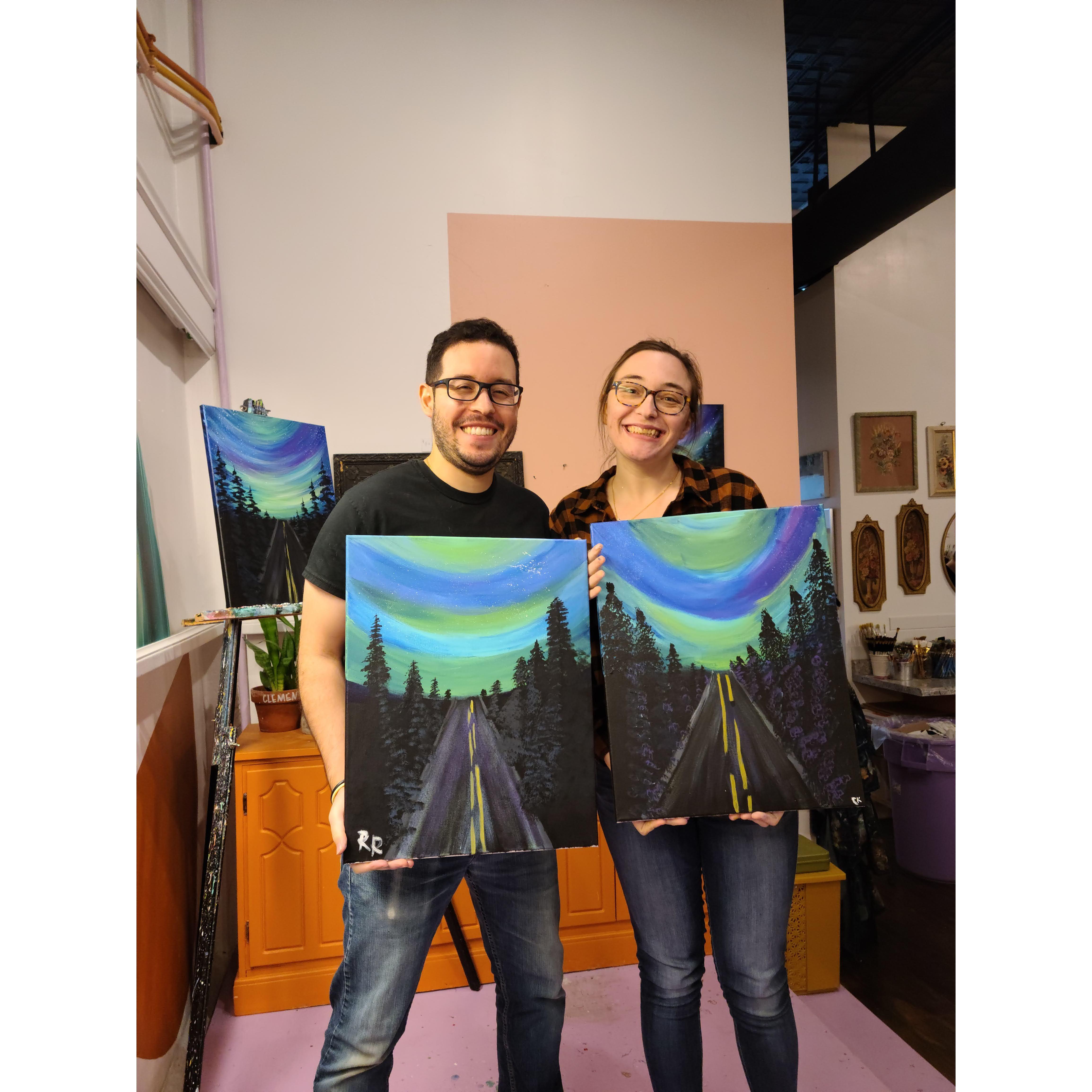 One of our painting dates