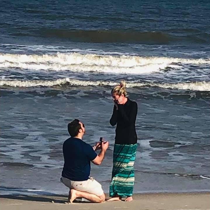 We got engaged March 2019 at Anna Marie Island, FL.