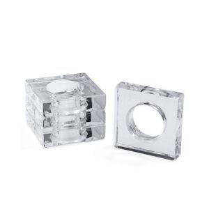 Acrylic Napkin Rings-Crystal Ttop Acrylic Napkin Ring