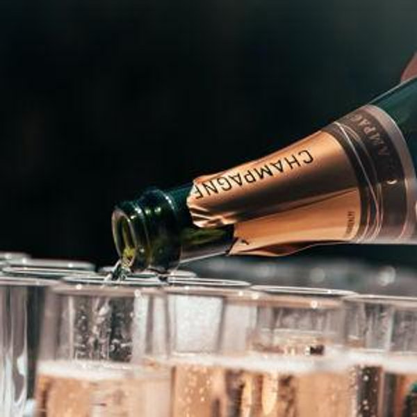 First Night Champagne on Honeymoon