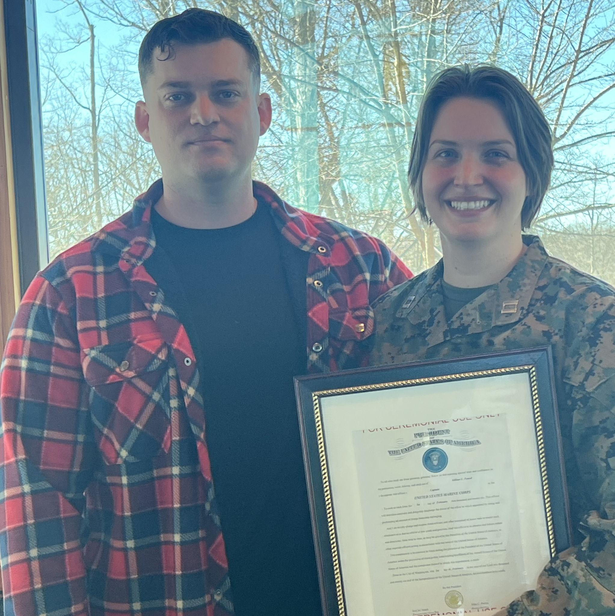 Capt Feasel soon to be Capt Ellis.