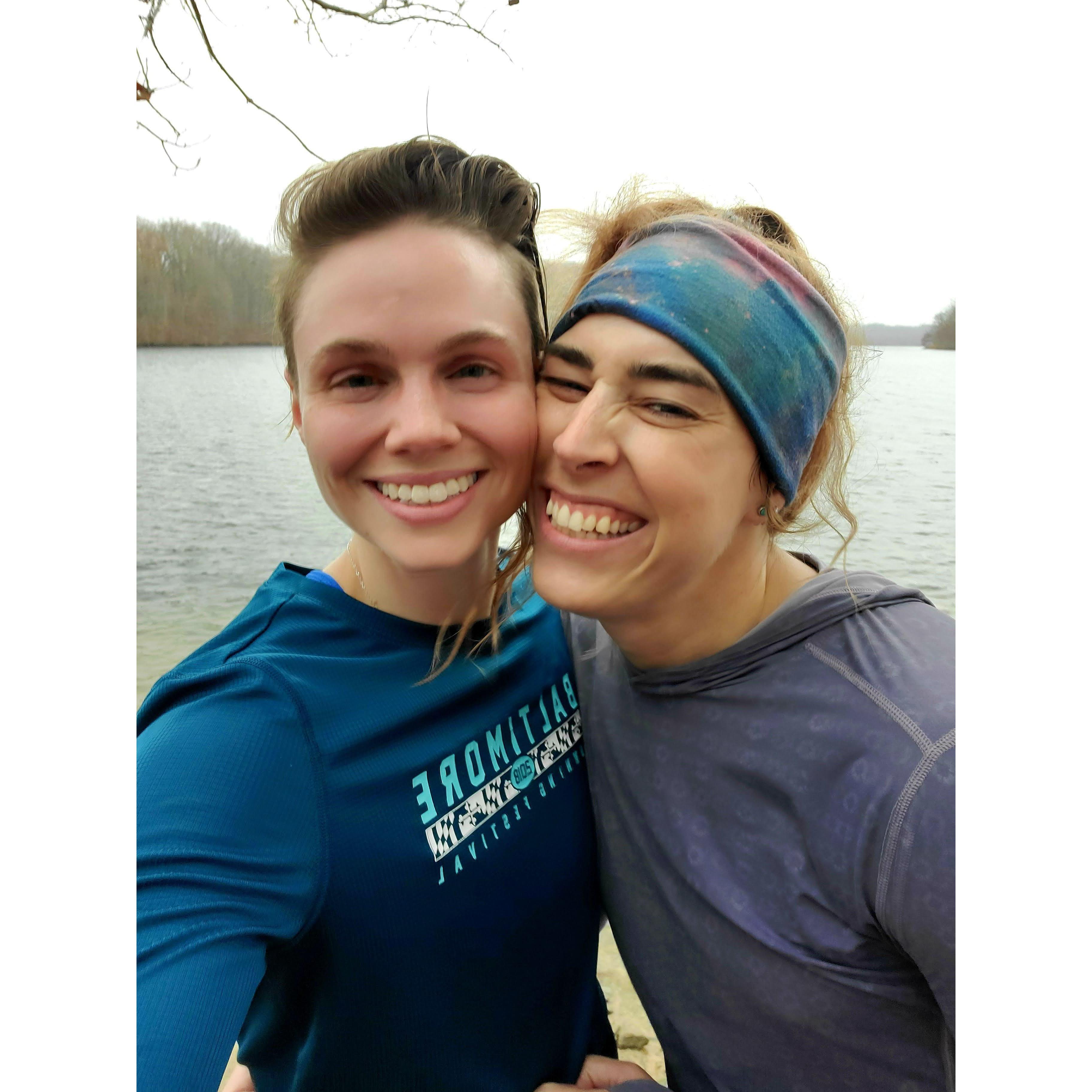 Our first run - Liberty Reservoir - December 31, 2021