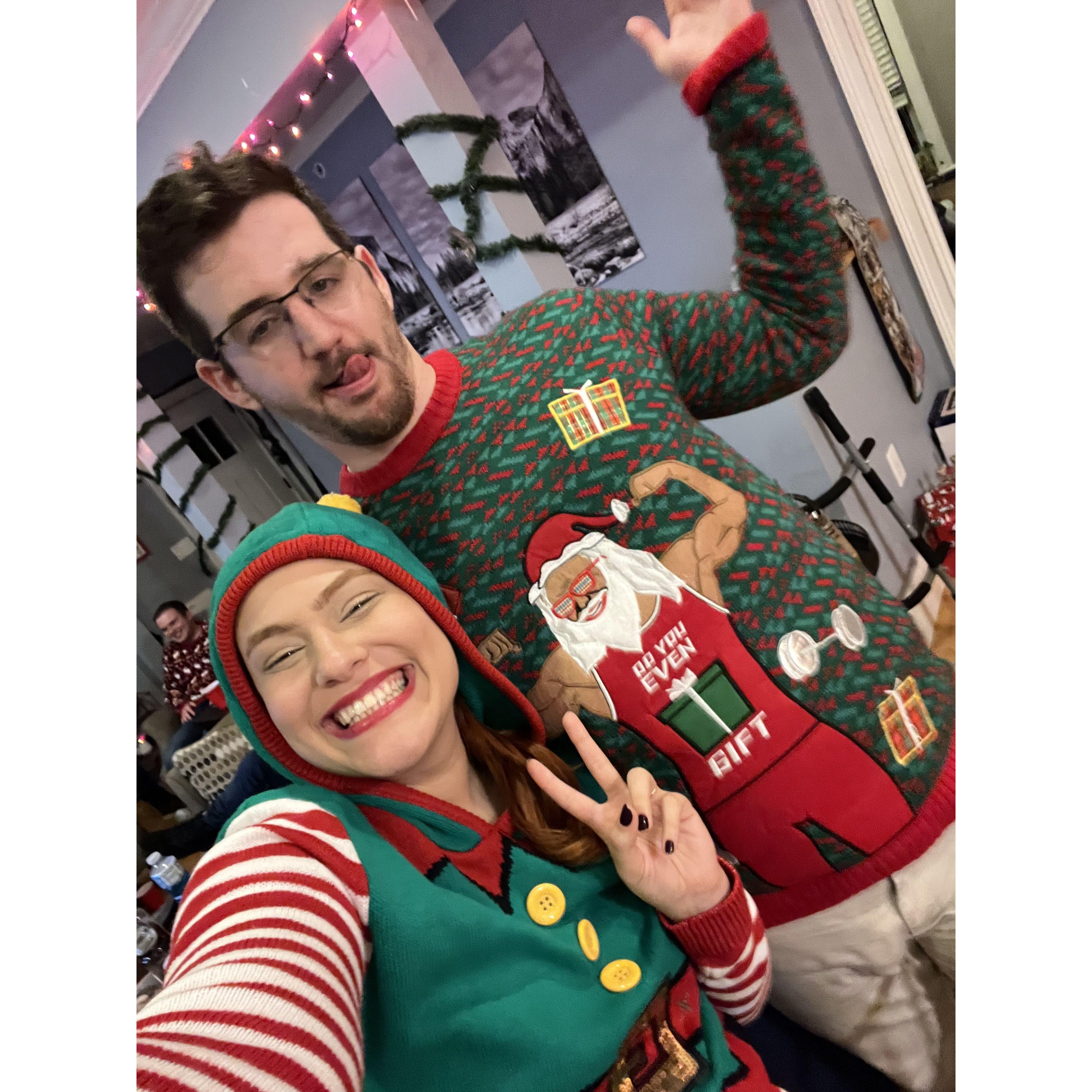 12.15.23 Ugly sweater party for Christmas