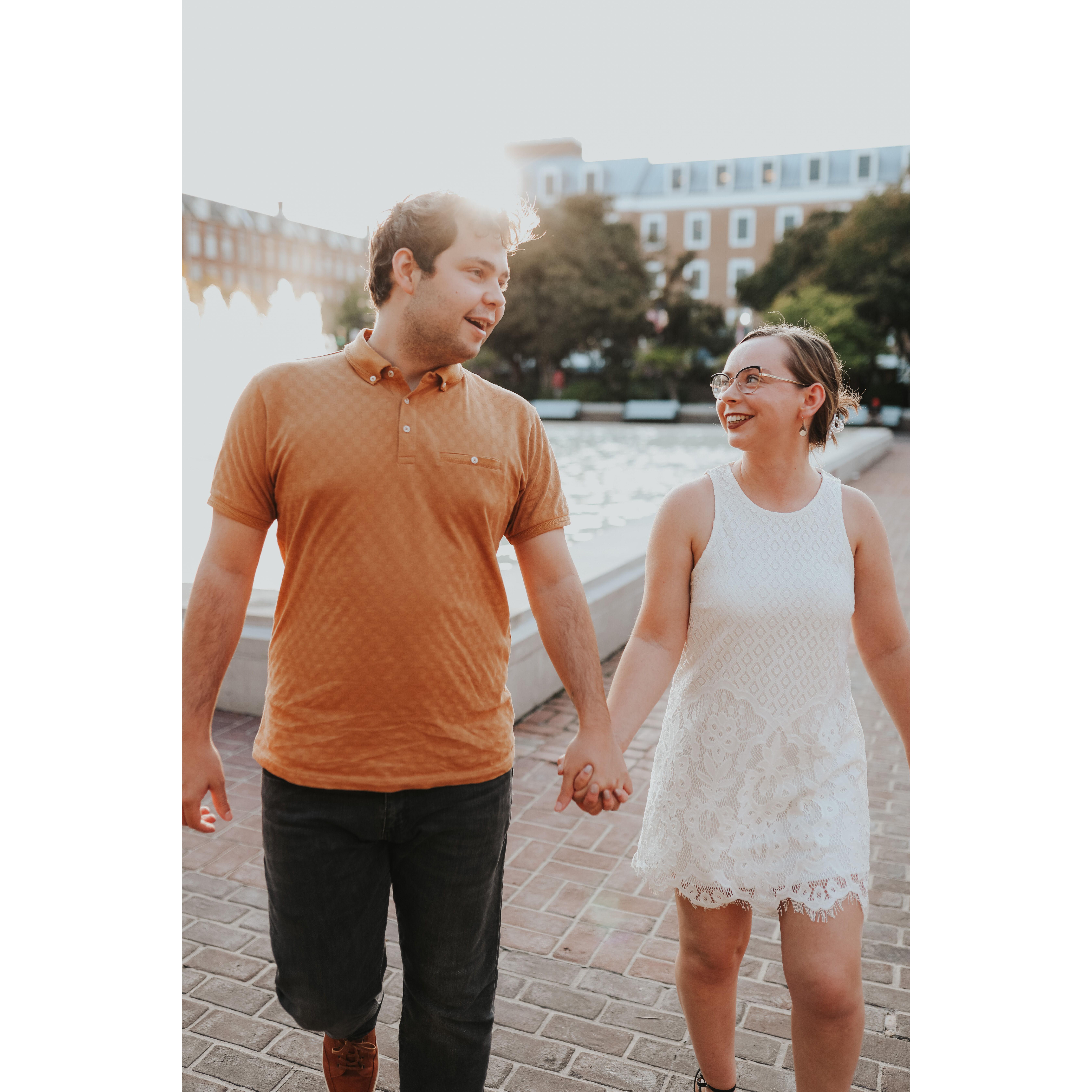 Our first round of engagement pictures in Old Town Alexandria
Photo Credit: Casey Jennier (@caseyjphotos)