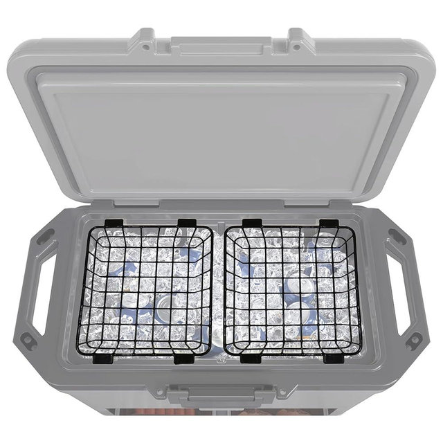 Cooler Basket,Cooler Basket for Ninja FrostVault 50qt Hard Cooler & 45qt/65qt Wheeled Coolers,Stainless Steel Storage Dry-Goods Baskets, Coolers Accessories - Keep Food Dry & Organized.