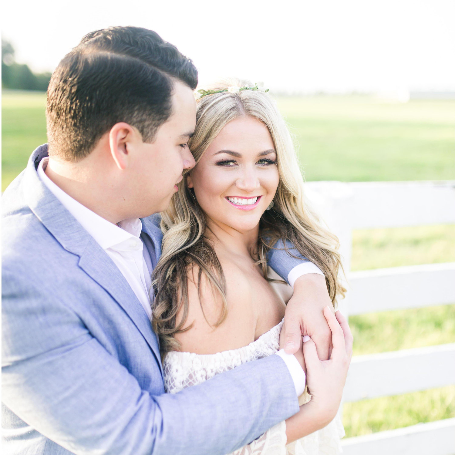 Engagement Photos, Outside of Keeneland, Lexington, KY