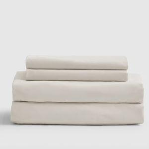 Classic Organic Percale Sheet Set in Sand | King