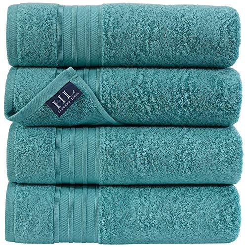 Mellanni Bath Towels 100% Cotton 27 inchx54 inch, 2 Pack, Gray, Size: 27 x 54