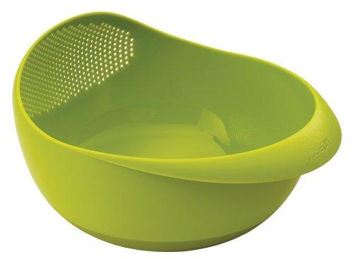 Joseph Joseph 40063 Prep & Serve Multi-Function Bowl with Integrated Colander, Large, Green