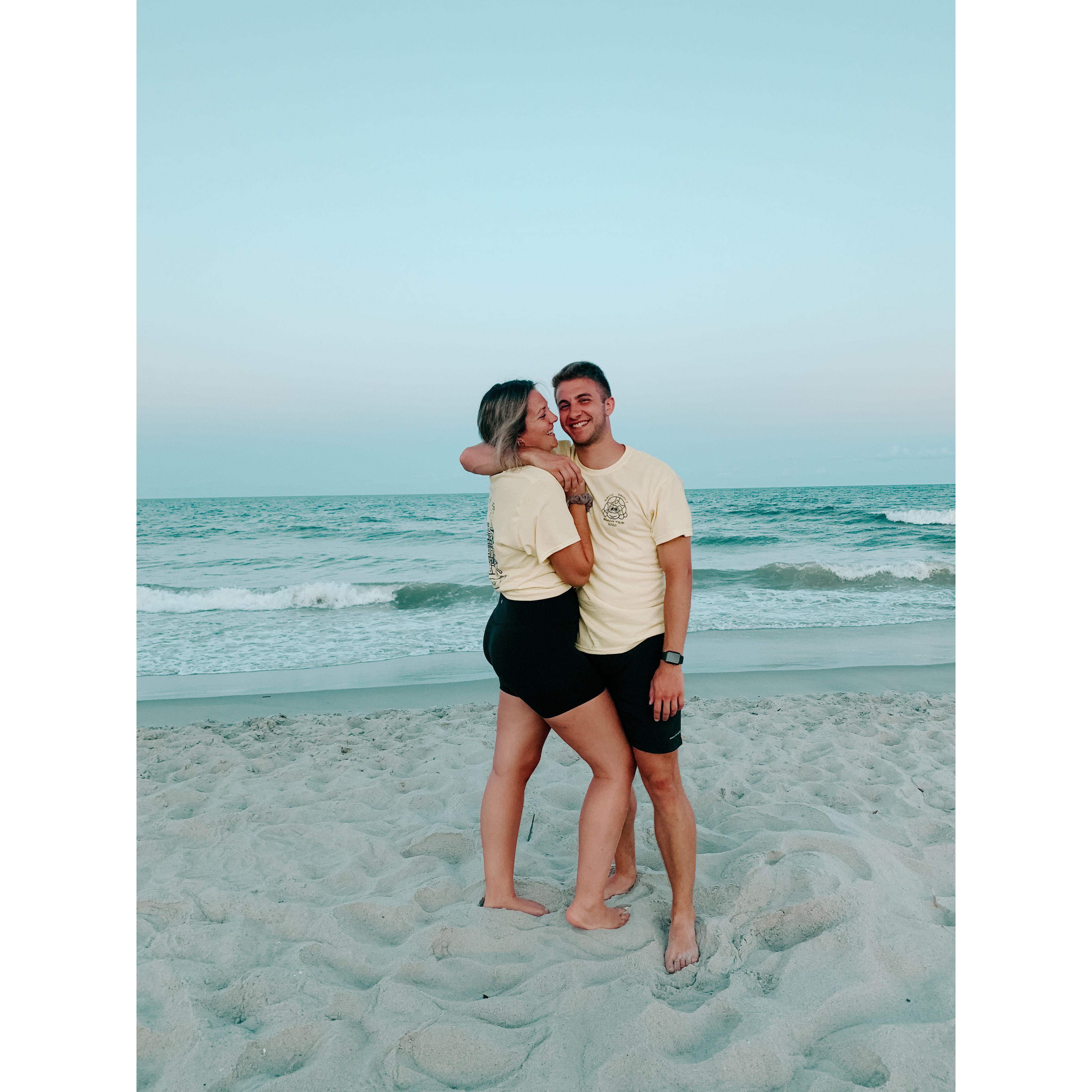 2020: First family beach trip David attended!