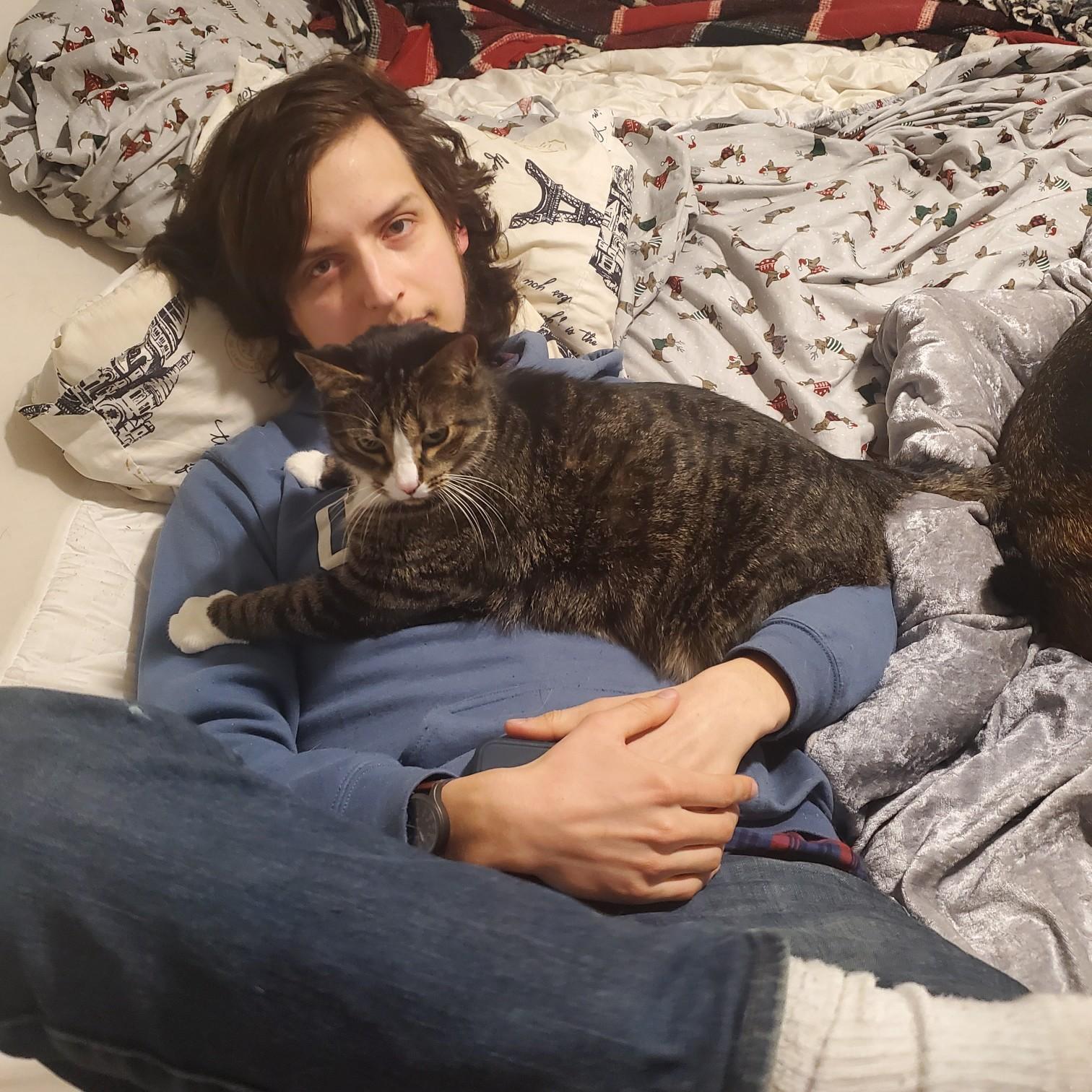 James & Tulio snuggled up