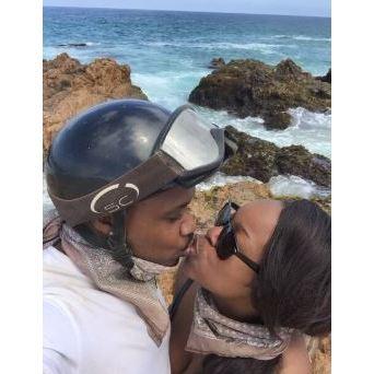 We first went on a ATV ride, before snapping this picture is Cabo Mexico!!