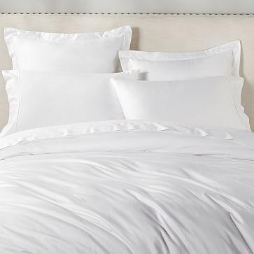Design Crew Basics Organic Cotton Duvet Cover + Shams - 400-Thread-Count