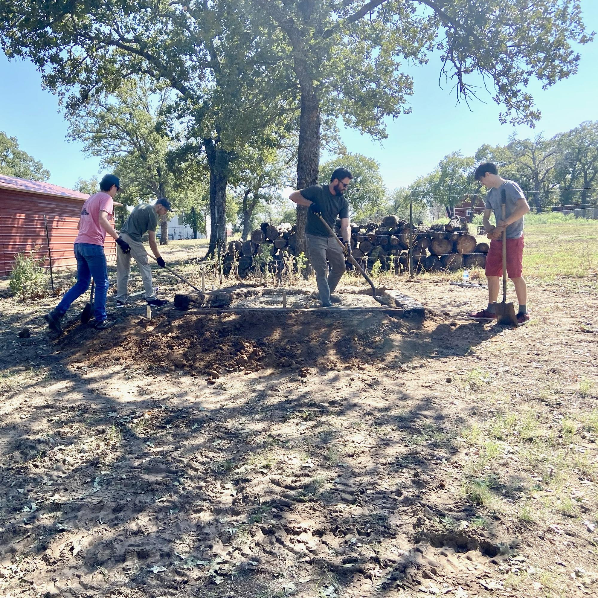 October 2023 - Nate working with the Farris guys on the grandparents property!