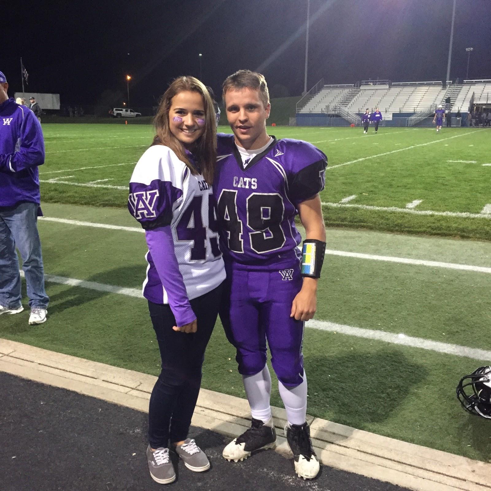 Junior year homecoming football game