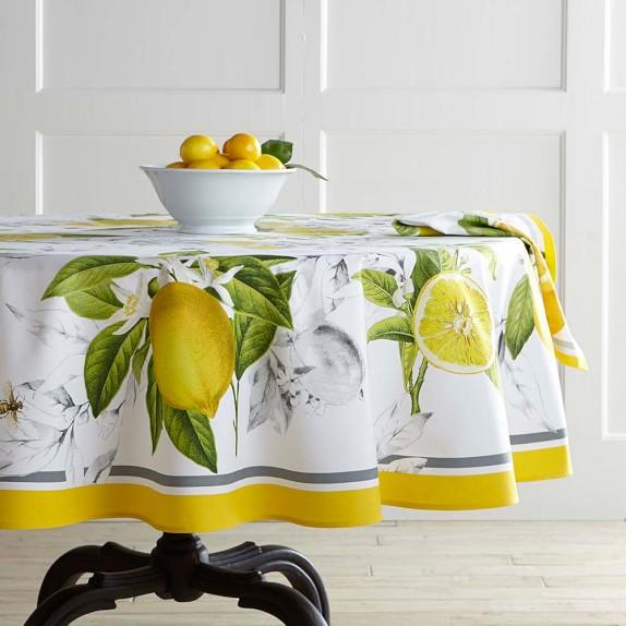 Meyer Lemon Round Tablecloth